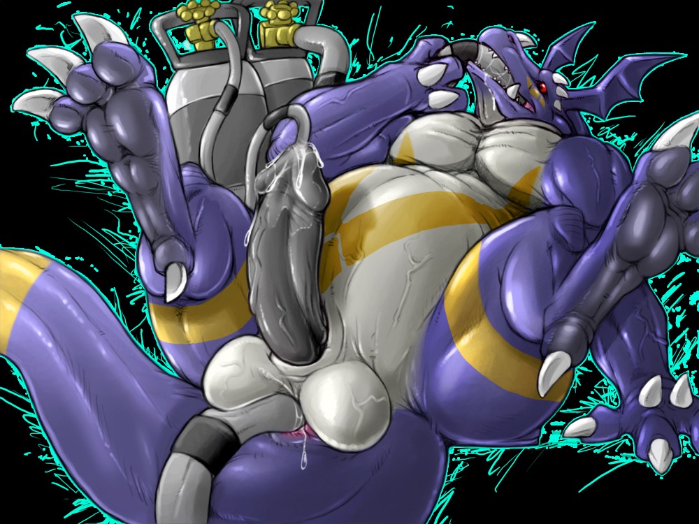 2009 4:3 anal anal_penetration anthro anus balls bandai_namco black_background bodily_fluids cum cum_circulation cum_in_self cum_inside cum_on_penis digimon dragon dragoneer_(character) e621 erection fakemon fan_character genital_fluids genitals hose hose_in_butt hose_in_mouth hose_in_penis hose_in_urethra hose_inflation inflation male male_penetrated murasadramon mythological_creature mythological_scalie mythology narse non-mammal_balls nude penetration penis scalie simple_background solo tail urethral urethral_penetration
