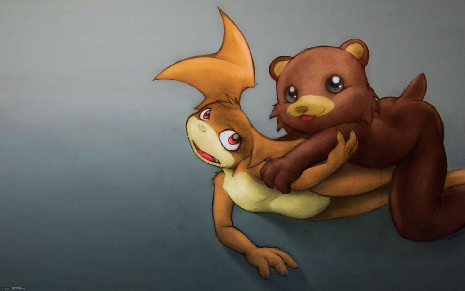 darkdoomer digimon male male_only meme patachu patamon pedobear rule34 sketch