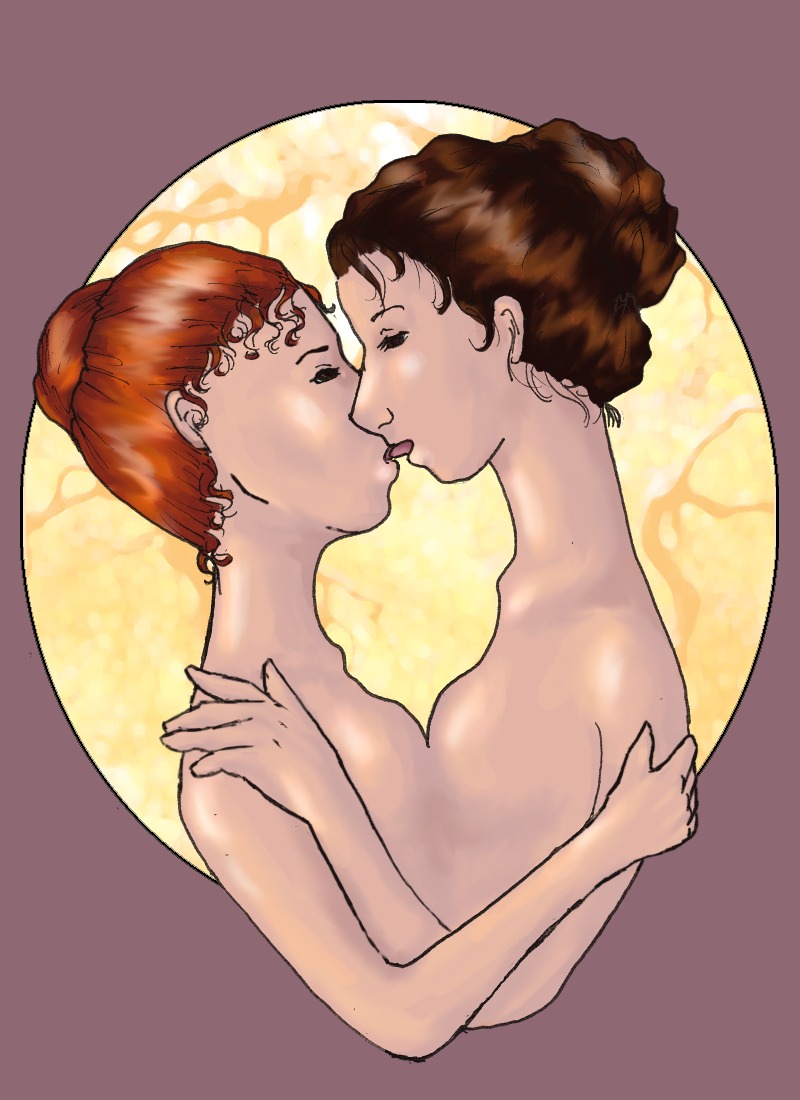 2girls artist_request female female_only ginny_weasley gryffindor harry_potter hermione_granger kissing rule34 tagme witch_(harry_potter) yuri