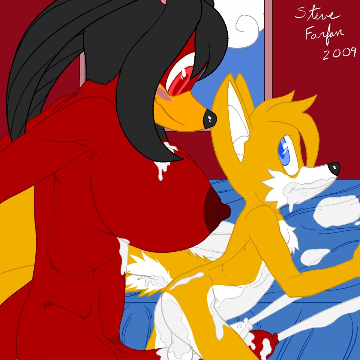 1boy 1futa 2009 after_sex anthro balls ballsack canine cum cumming cumshot dickgirl ejaculation erection fluffy_tail foreskin fox from_behind fur furry furry_only futa_is_bigger futa_on_male futanari hands-free handsfree_ejaculation huge_cock humanoid_penis intersex long_foreskin long_penis male mammal penis penis_size_difference penises_touching red_penis rule34 scrotum side_view smooth_penis sonic_(series) steve_farfan tagme tail tails tails_the_fox testicles uncircumcised uncut unretracted_foreskin what