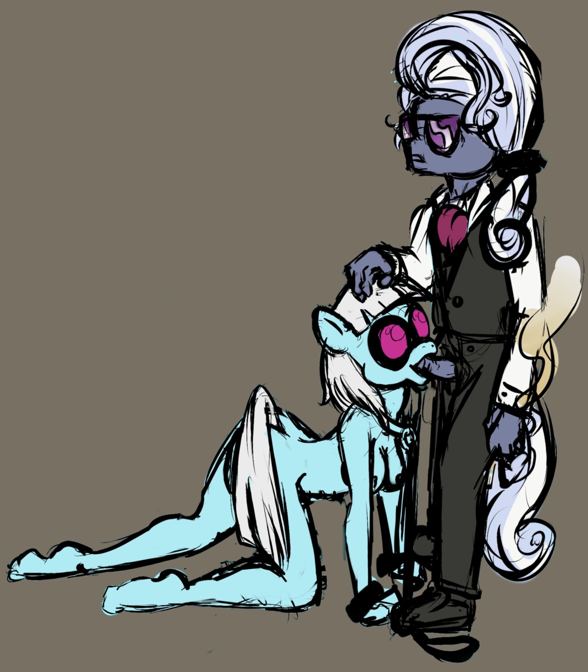 anthro anthro_on_anthro earth_pony equine fellatio female friendship_is_magic hoity_toity_(mlp) horse male my_little_pony oral photo_finish_(mlp) pony rule34 sex smooth_skin tagme white_hair