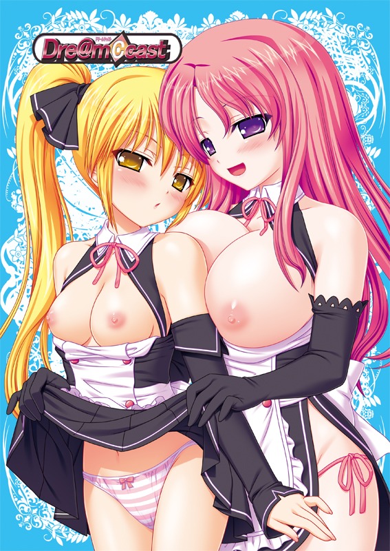 blush breasts dream_c_club female mian_(dream_c_club) nipples open_mouth pointy_chin rui_(dream_c_club) rule34