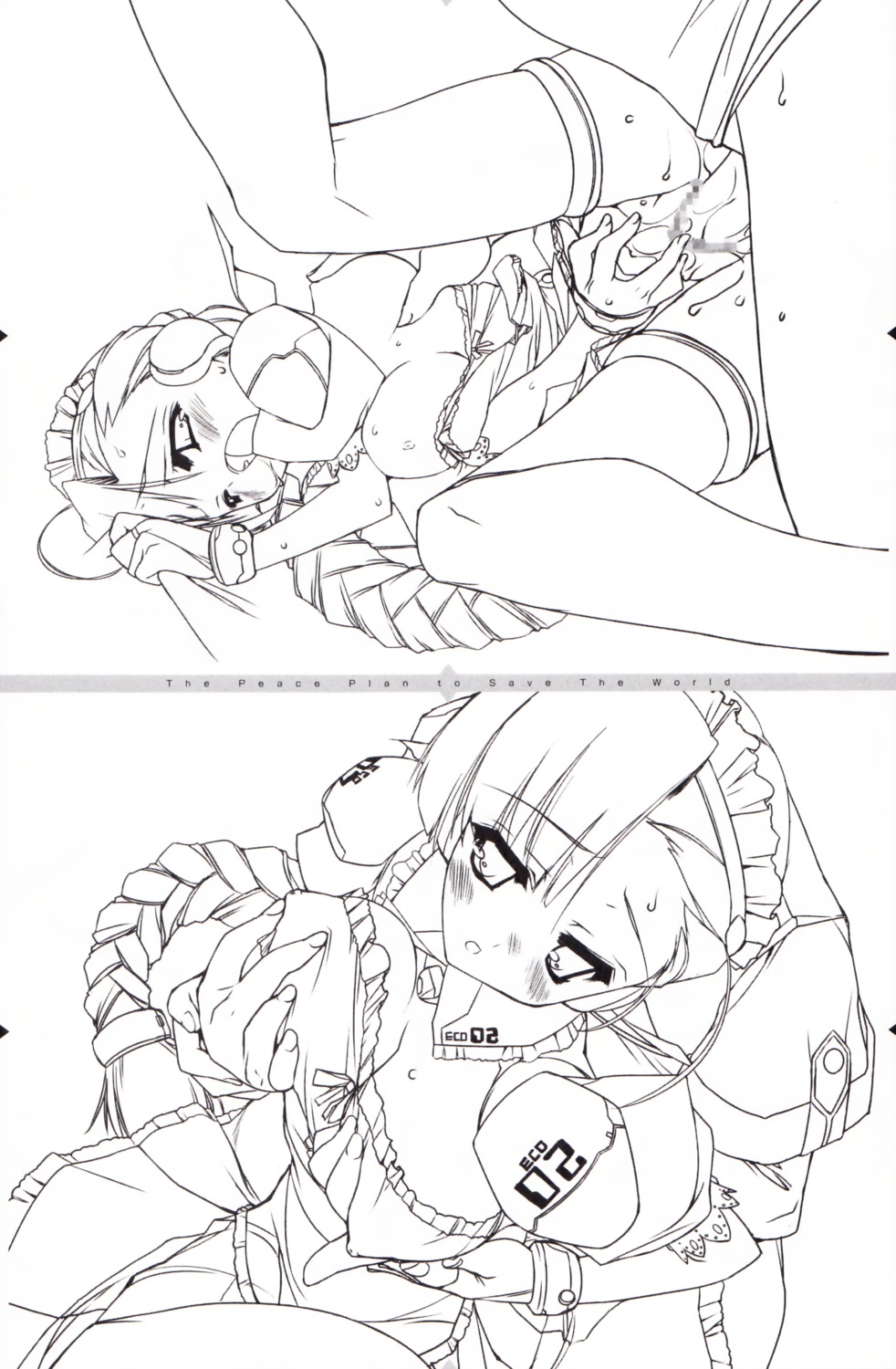 censored female male monochrome night_wizard penis pussy rule34 sex uropyon urotan vagina