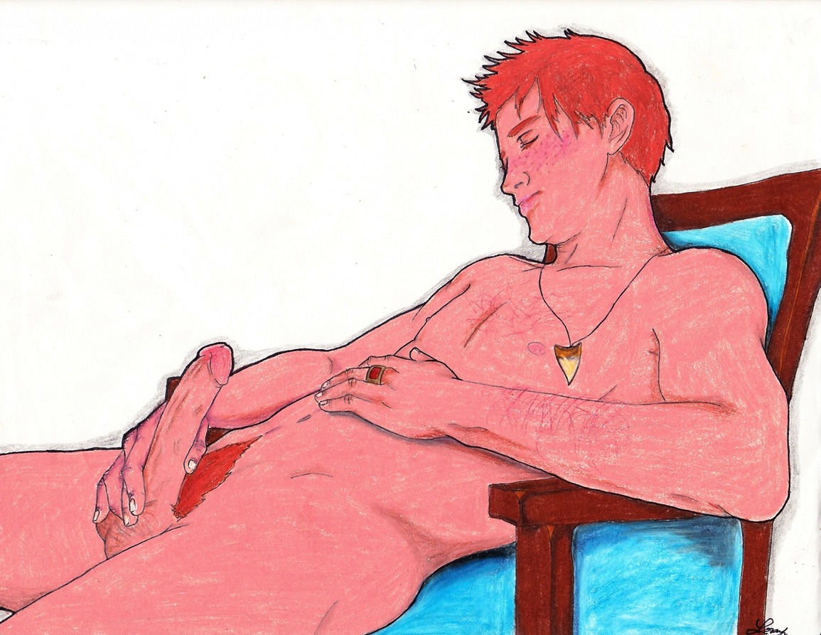charlie_weasley cock dick dragon_tooth_necklace ginger gryffindor harry_potter harry_potter_(series) harry_potter_and_the_goblet_of_fire likesheepswool male male_only masturbation penis rule34 solo solo_male tagme wizard