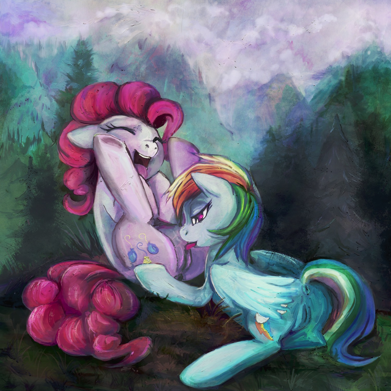 1:1 2012 absurd_res anus blue_body blue_feathers blue_fur butt buttercup_saiyan cloud cunnilingus cutie_mark detailed_background duo e621 earth_pony equid equine eyes_closed feathered_wings feathers female female/female feral feral_on_feral forest friendship_is_magic fur genitals hair half-closed_eyes hand_on_butt hasbro hi_res hooves horse legs_up licking long_hair lying mammal multicolored_hair my_little_pony mythological_creature mythological_equine mythology narrowed_eyes nature on_front open_mouth oral outside pegasus pink_hair pinkie_pie_(mlp) plant pony puffy_anus purple_eyes rainbow_dash_(mlp) rainbow_hair rear_view sex signature sitting sky tail tongue tongue_out tree underhoof vaginal vulva wings wood
