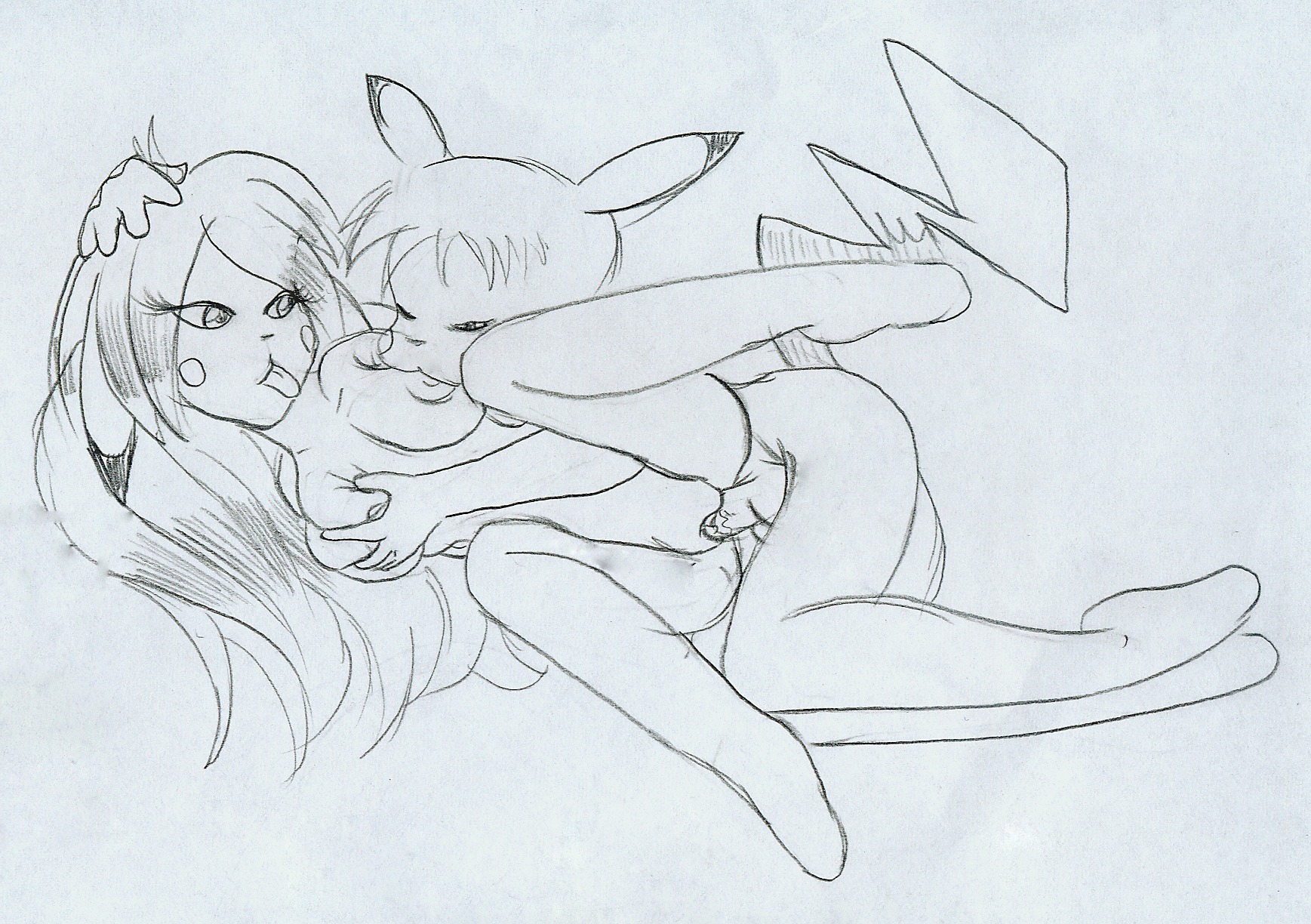 female female_pikachu furry hope_(n_forever) male monochrome nintendo pikachu pokemon pokemon_(species) pokemon_rgby pussy rule34 sex straight vaginal_penetration