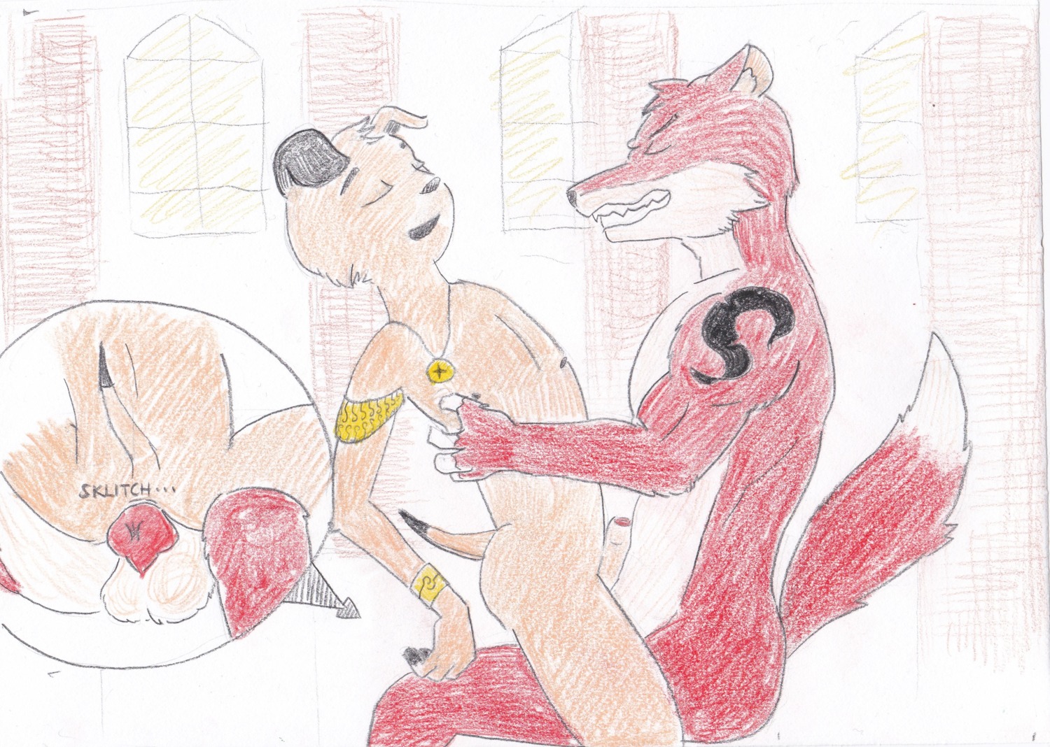 absurd_res anal anal_penetration animal_genitalia animal_penis anthro anthro_on_anthro anthro_penetrated anthro_penetrating anthro_penetrating_anthro arthus balls biped canid canine canine_genitalia canine_penis canis close-up cutaway domestic_dog dreamrevolution duo e621 erection foreskin fox genitals hair hi_res humanoid_genitalia humanoid_penis knot male male/male male_penetrated male_penetrating male_penetrating_male mammal nude partially_retracted_foreskin penetration penile penile_penetration penis penis_in_ass sex short_hair sound_effects tattoo tetongu_(144560) text traditional_media_(artwork) young young_anthro