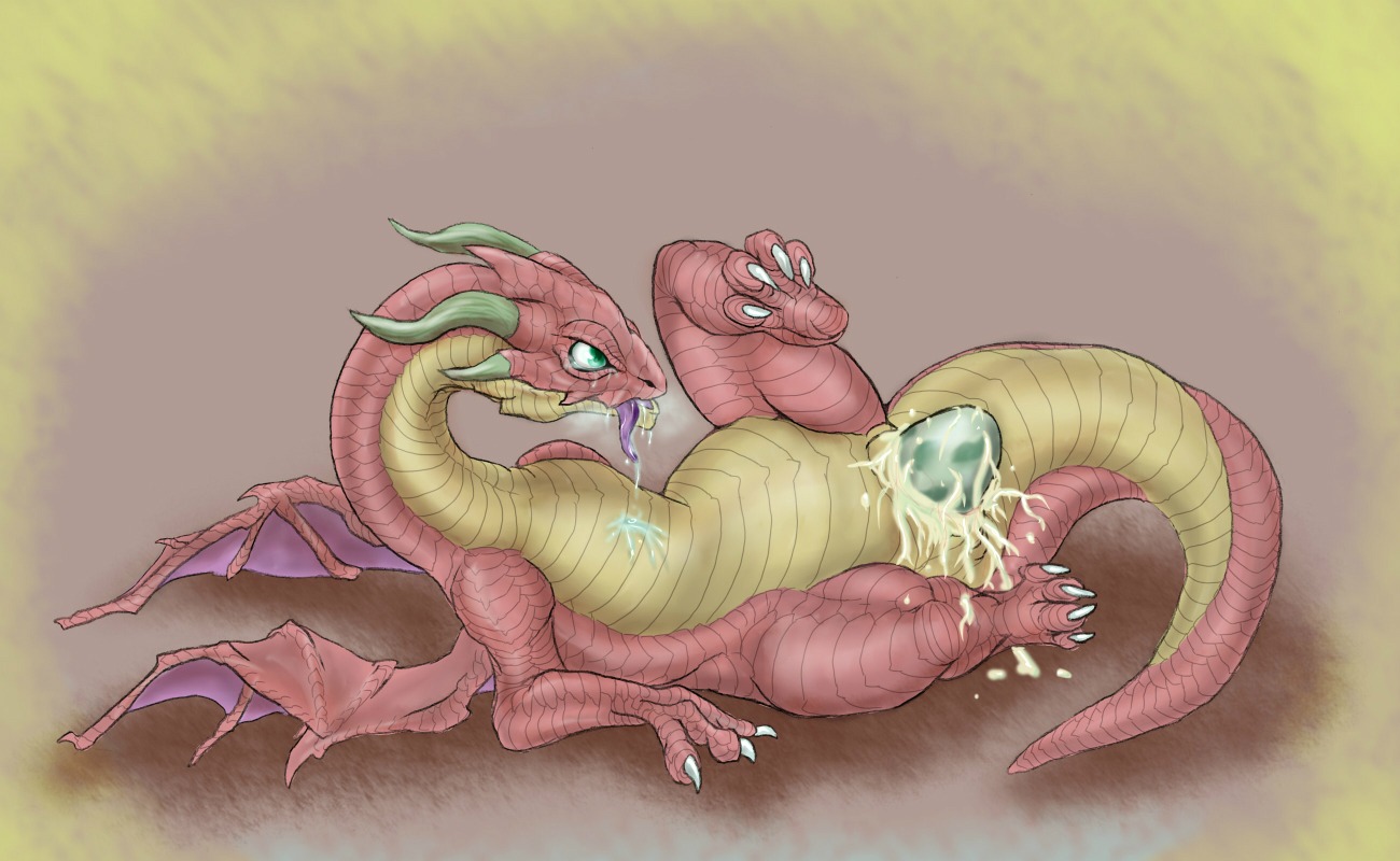 animal_genitalia bodily_fluids cloaca dragon drooling e621 egg female feral genital_fluids genitals green_eyes horizontal_cloaca membrane_(anatomy) membranous_wings mythological_creature mythological_scalie mythology nilo_(artist) oviposition saliva scalie solo tail tongue tongue_out wings
