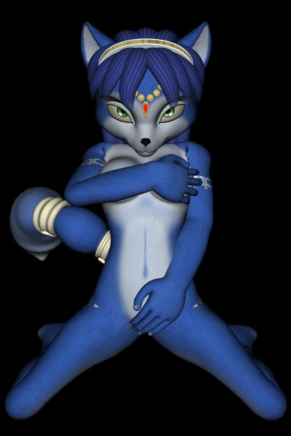 3d anthro color female female_only fox fur furry krystal rule34 solo star_fox tagme