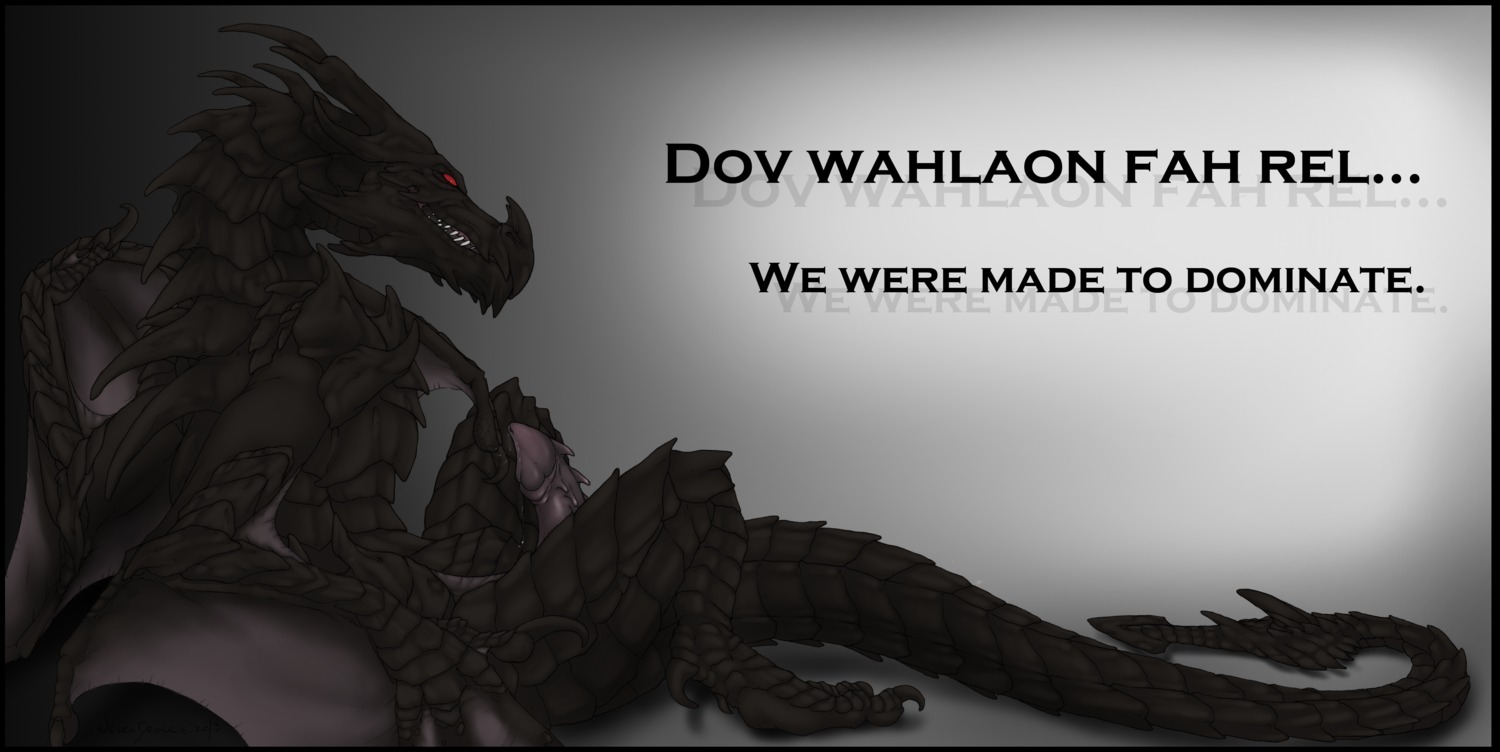 2014 absurd_res alduin bethesda_game_studios black_border bodily_fluids border cum dragon dripping e621 english_text erection european_mythology genital_fluids genitals hi_res male membrane_(anatomy) membranous_wings microsoft mythological_creature mythological_scalie mythology necrodrone nude penis realistic_wings red_eyes scales scalie sitting skyrim solo tail text the_elder_scrolls western_dragon wings wyvern