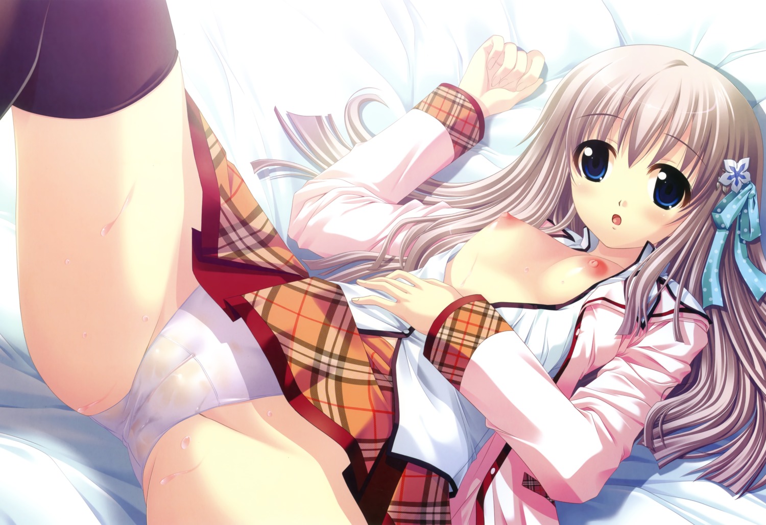 ayakaze_ryuushou breasts cameltoe female kaoruko_livingstone nipples no_bra open_clothes open_shirt panties pussy rule34 sakura_tale shirt underwear