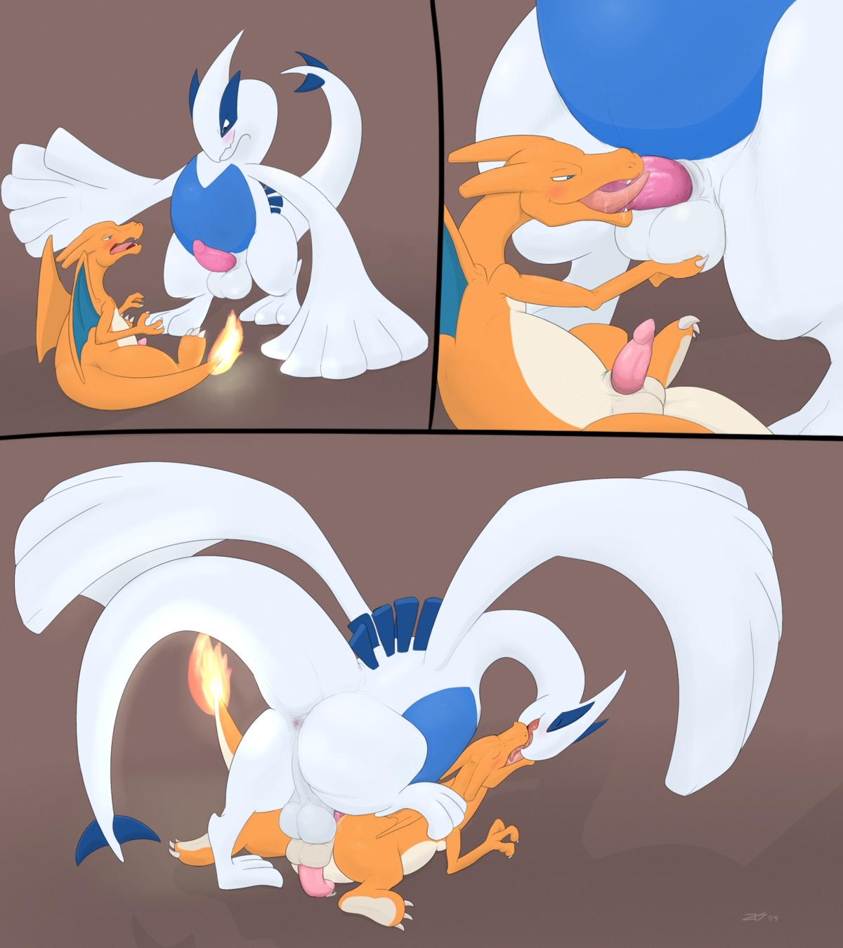 2014 3_toes anal anal_penetration anus avian backsack ball_fondling balls big_balls blush butt charizard dominant dragon duo e621 erection feet fellatio feral fire flaming_tail fondling french_kissing from_behind_position generation_1_pokemon generation_2_pokemon genitals hi_res jetshark kissing larger_dom legendary_pokemon lugia male male/male male_penetrated male_penetrating male_penetrating_male membrane_(anatomy) membranous_wings mythological_creature mythological_scalie mythology nintendo oral oral_penetration orange_body orange_skin penetration penile penis pokemon pokemon_(species) scalie sex simple_background size_difference step_pose step_position tail toes wings