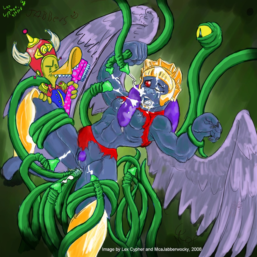 2008 ambiguous_gender anthro anthro_only cuntboy goldar intersex lex_cypher mighty_morphin_power_rangers muscular penis penis_tentacles power_rangers pussy rule34 rule_63 tagme tentacle tentacles