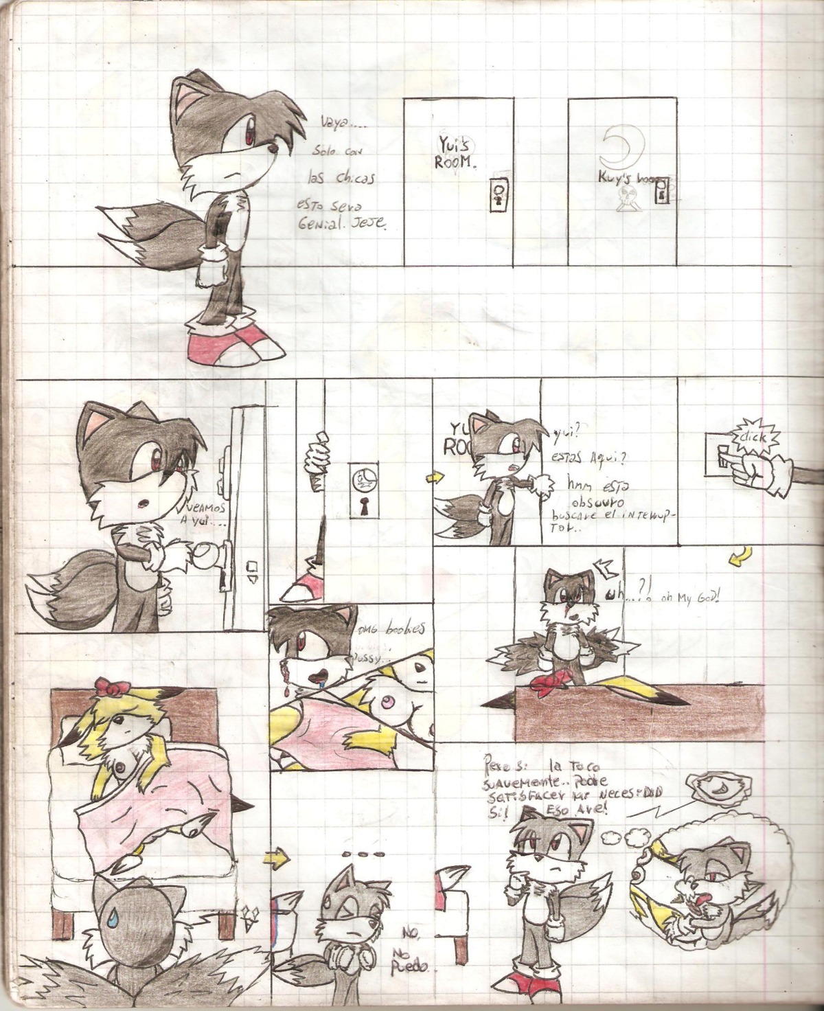 bomberman comic female jagoth louie_(bomberman) miles_tails_prower rooey rule34 sonic_(series) tagme tails