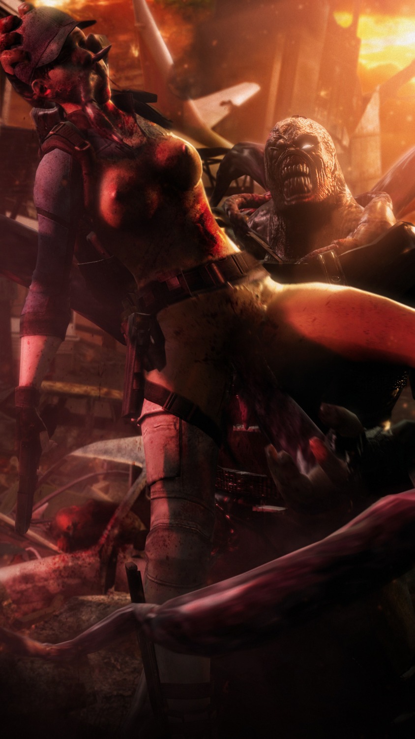 3d all_the_way_through banskinator blood capcom death female female_death garry's_mod gore guro impalement jill_valentine jill_valentine_(julia_voth) nemesis_(resident_evil) resident_evil rule34 straight urbanator
