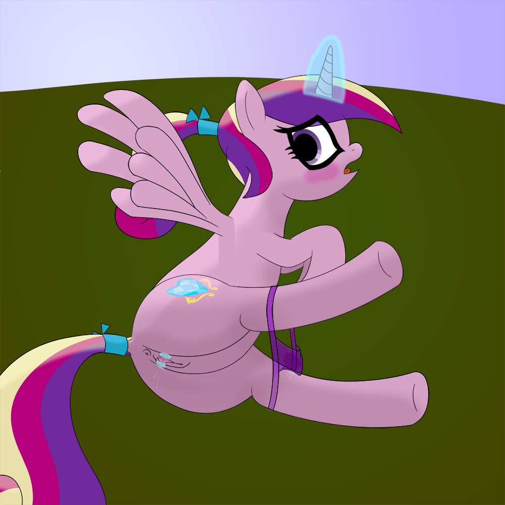 1:1 blush clothing e621 equid equine feathered_wings feathers female feral friendship_is_magic genitals hasbro horn looking_at_viewer mammal my_little_pony mythological_creature mythological_equine mythology panties pink_body pink_feathers presenting princess_cadance_(mlp) quadruped solo spread_legs spreading tail underwear unknown_artist vulva winged_unicorn wings