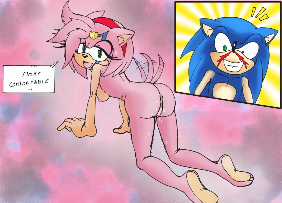 all_fours amy_rose anthro barefoot bleeding blood blue_fur color cum cum_in_pussy dialogue english_text female fur furry furry_only hedgehog male nosebleed open_mouth pink_fur pussy pussy_juice raianonzika rule34 sega sonic_(series) sonic_the_hedgehog sonic_the_hedgehog_(series) straight tailwag text vulva