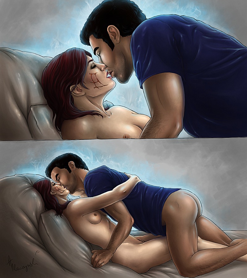 commander_shepard female femshep kaidan_alenko mass_effect morie91 rule34 tagme