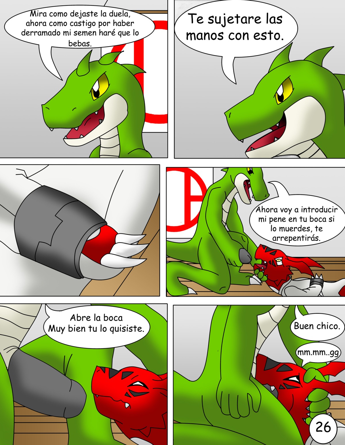 absurd_res adolescent age_difference anthro ass_to_mouth bandai_namco black_penis bodily_fluids claws comic crocodile crocodilian crying dialogue digimon digimon_(species) digital_media_(artwork) dominant dragon duo e621 erection eyes_closed fellatio forced forced_oral genitals guilmon hand_on_head head_grab hector21314 hi_res karate larger_dom male male/male male_penetrated male_penetrating male_penetrating_male multiple_scenes mythological_creature mythological_scalie mythology oral oral_penetration penetration penile penis rape reptile scalie sex size_difference spanish_text tail tears text thick_penis toe_claws translated violence young