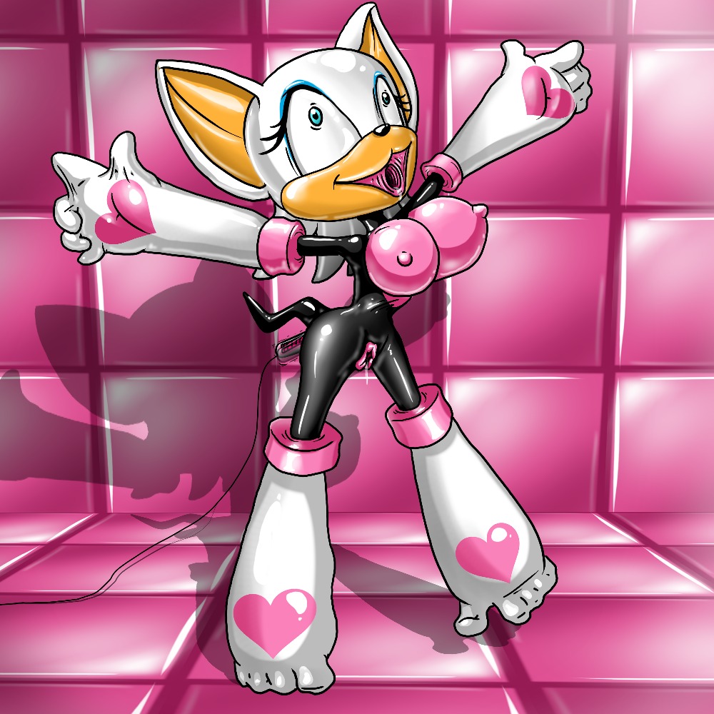 4_toes ambiguous_penetration anthro bat bimbo bimbofication blue_eyeshadow breasts elbow_gloves eyelashes female gaping gaping_mouth gloves heart hearts large_breasts latex mascara padded_room pussy pussy_juice pussy_juice_drip redflare500 rouge_the_bat rule34 saliva saliva_trail sega skintight sonic_(series) spread_legs teal_eyes thighhigh_boots tiptoes vibrator wire