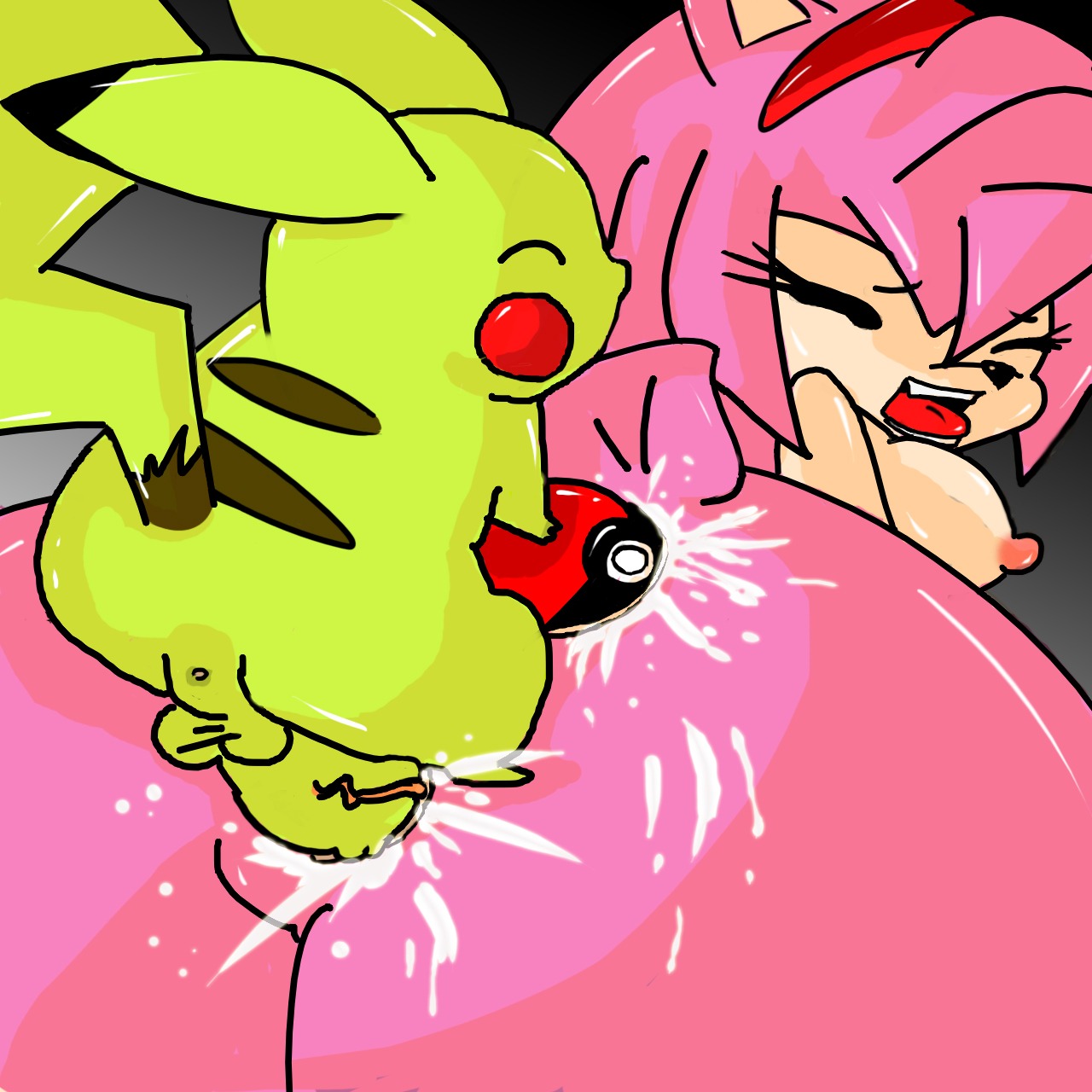 amy_rose anal_insertion anthro anus ass beige_skin breasts closed_eyes color crossover eyes female feral fur furry furry_ass hedgehog insertion interspecies male mouth nintendo nipples nude nudity open_mouth penis pikachu pink_fur pink_hair pokemon pokemon_(species) pussy rodent rule34 sega sex short_hair skin sonic_(series) sonic_the_hedgehog_(series) straight vaginal_insertion vaginal_penetration what yellow_fur