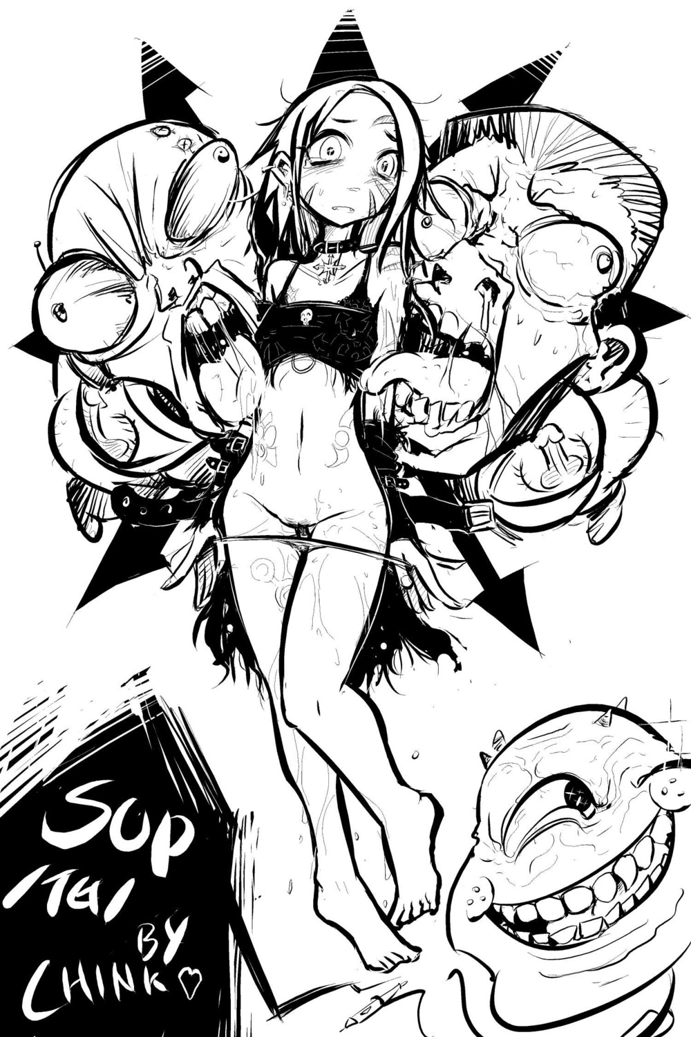 1girls adeptus_astartes black_and_white chaos_(warhammer) chink cultist-chan cultist-chan_(mister_culexus) english_text female imperium_of_man meme monochrome rage_comics rule34 space_marine straight text trollface warhammer_(franchise) warhammer_40k