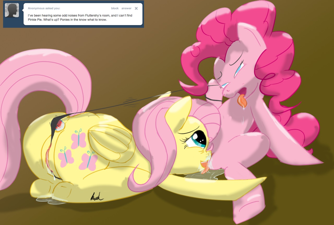 earth_pony equine female feral fluttershy_(mlp) friendship_is_magic horse my_little_pony pegasus pinkie_pie_(mlp) pony rule34 smooth_skin tagme