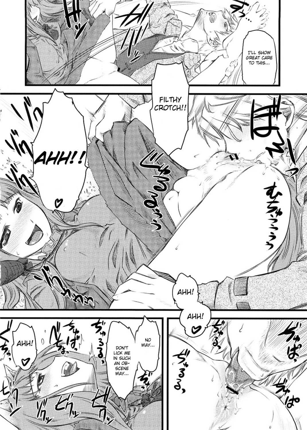 animal_ears anus blush censored clothing comic cunnilingus female hi-per_pinch holo kraft_lawrence ookamimimi oral pussy rule34 spice_and_wolf