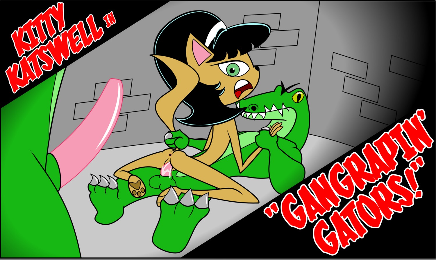 alligator anthro black_hair cat cum cum_in_pussy cum_inside domestic_cat erection felid feline felis female furry interspecies jeezits kitty_katswell looking_at_viewer nickelodeon pussy reptile rule34 scalie sex t.u.f.f._puppy tagme tail tail_grab vaginal_penetration