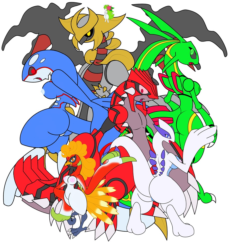 2boys 4girls anthro female female_kyogre female_rayquaza gb_of_bs giratina groudon ho-oh kyogre legendary_pokemon lugia male_giratina male_groudon nintendo pokemon pokemon_(species) rayquaza rule34 shaymin