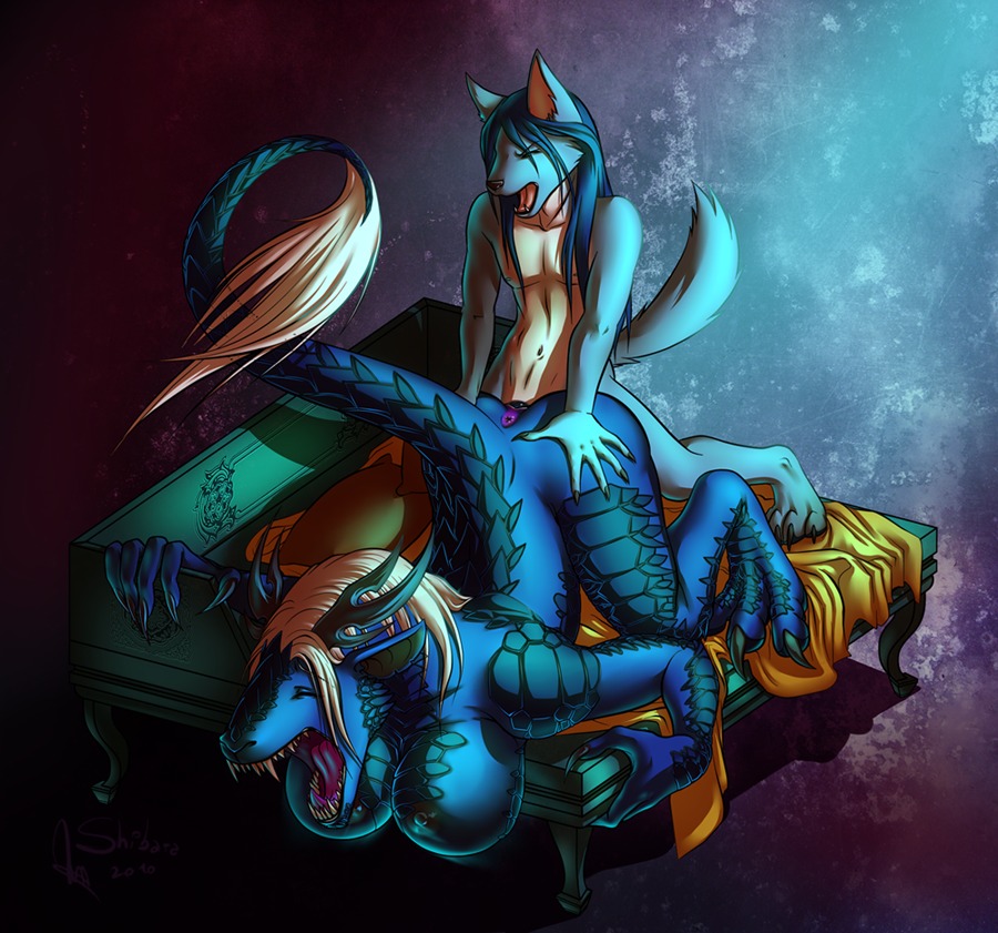all_fours anthro anthro_on_anthro anus asian_mythology bent_over blue_body blue_fur blue_hair blue_scales breasts canid canine canis doggystyle dragon duo e621 east_asian_mythology eastern_dragon eyes_closed female female_penetrated femboy from_behind_position fur genitals hair horn interspecies lien_xia male male/female male_penetrating male_penetrating_female mammal ming_(shadowzero20) mythological_creature mythological_scalie mythology nude penetration penile penile_penetration penis penis_in_vagina scales scalie sex shadowzero20 shibara tail vaginal vaginal_penetration wolf