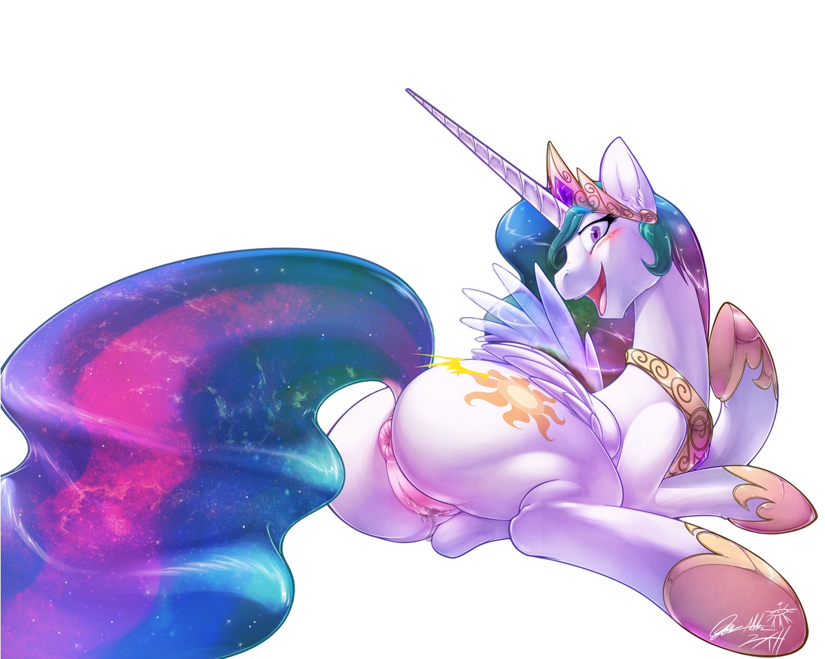 0r0ch1 alicorn equine female feral friendship_is_magic horse my_little_pony mythological_creature mythological_equine mythology pony princess_celestia_(mlp) rule34 straight_hair tagme