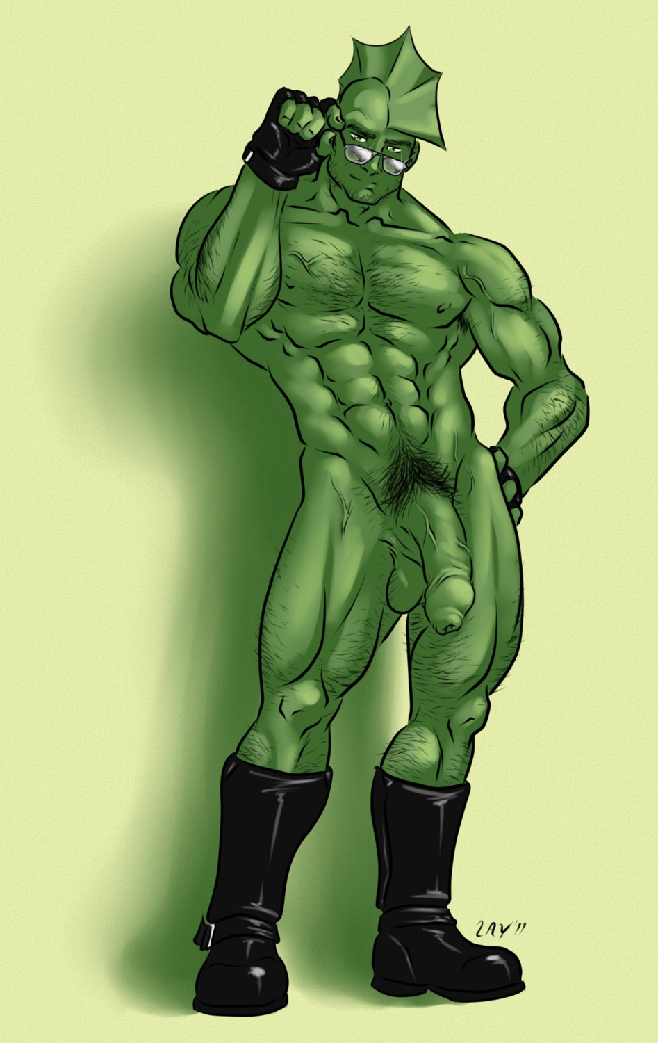 1boy 2011 full_body image_comics lay malcolm_eugene_jackson-dragon male male_only rule34 savage_dragon savage_dragon_(character) solo solo_male
