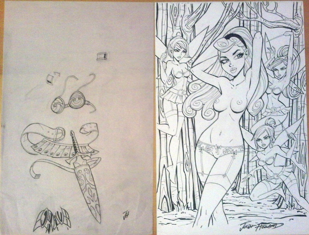 4girls aurora_(sleeping_beauty) breasts disney disney_fairies disney_princess dress fairy fairy_wings fauna_the_fairy female female_only flora_the_fairy flying forest hair josh_howard merryweather_the_fairy monochrome multiple_females multiple_girls nipples pencil_(artwork) princess royalty rule34 signature sleeping_beauty_(1959_film) traditional_media_(artwork) tree wand wings