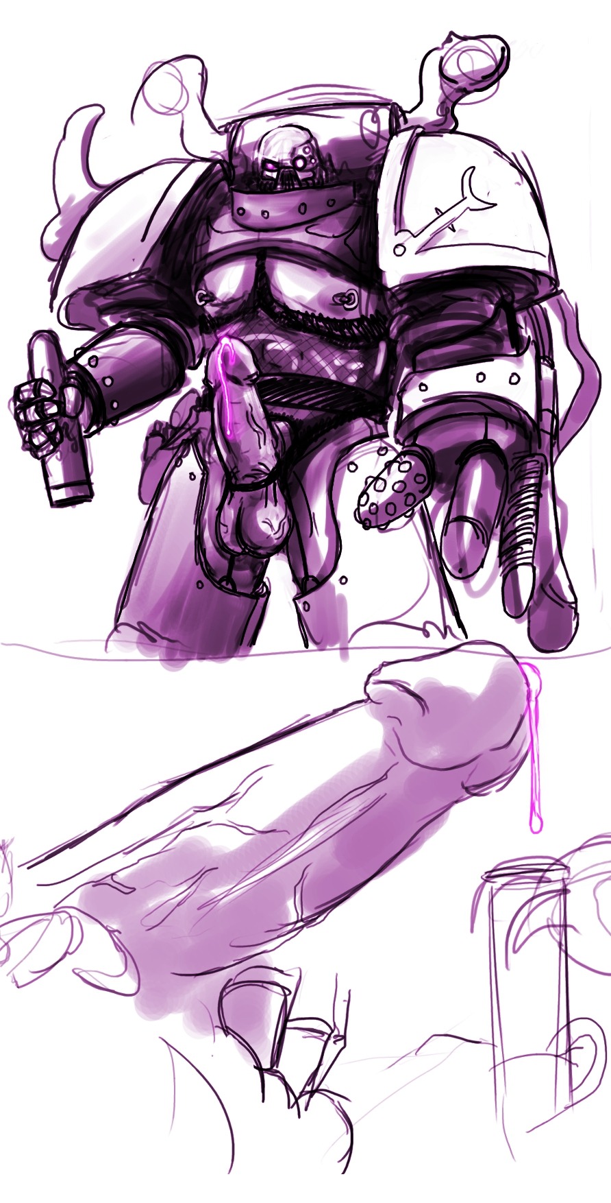 armor chaos_(warhammer) chaos_space_marine cum demon_cock dildo kristrace male male_only penis penis_out power_armor power_armor_(warhammer) rule34 slaanesh_mark tagme warhammer_(franchise) warhammer_40k