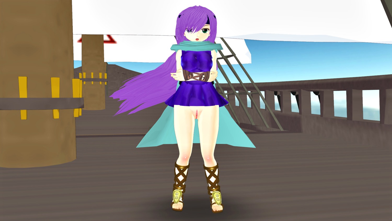 faris_scherwiz female female_only final_fantasy final_fantasy_five final_fantasy_v human purple_hair rule34 solo tagme