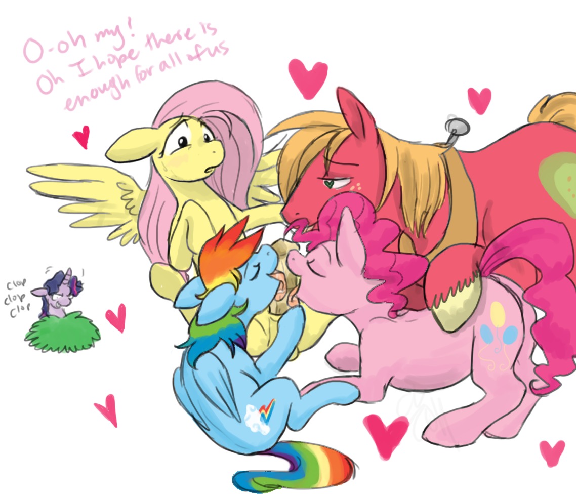 big_macintosh_(mlp) cartoonlion earth_pony equine female feral fluttershy_(mlp) friendship_is_magic futanari horse intersex male my_little_pony pegasus pinkie_pie_(mlp) pony rainbow_dash_(mlp) rule34 smooth_skin twilight_sparkle_(mlp) unicorn