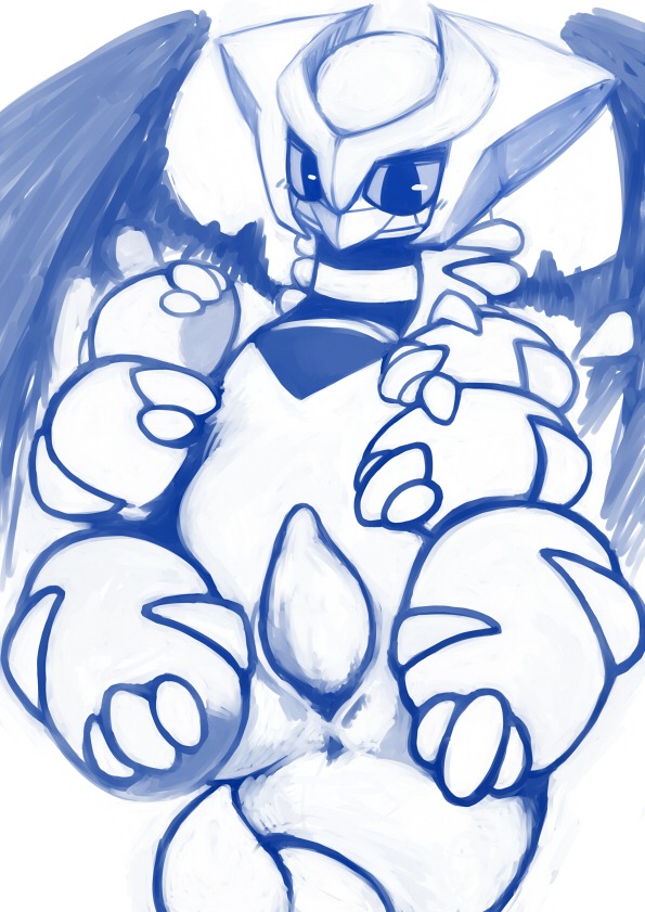 6_legs altered_forme_giratina animal_genitalia anus blue_and_white blush chibi e621 erection feral generation_4_pokemon genitals giratina kuroisumi legendary_pokemon lying male membrane_(anatomy) membranous_wings monochrome multi_leg multi_limb nintendo nude on_back penis pokemon pokemon_(species) sheath simple_background sketch solo tapering_penis white_background wings