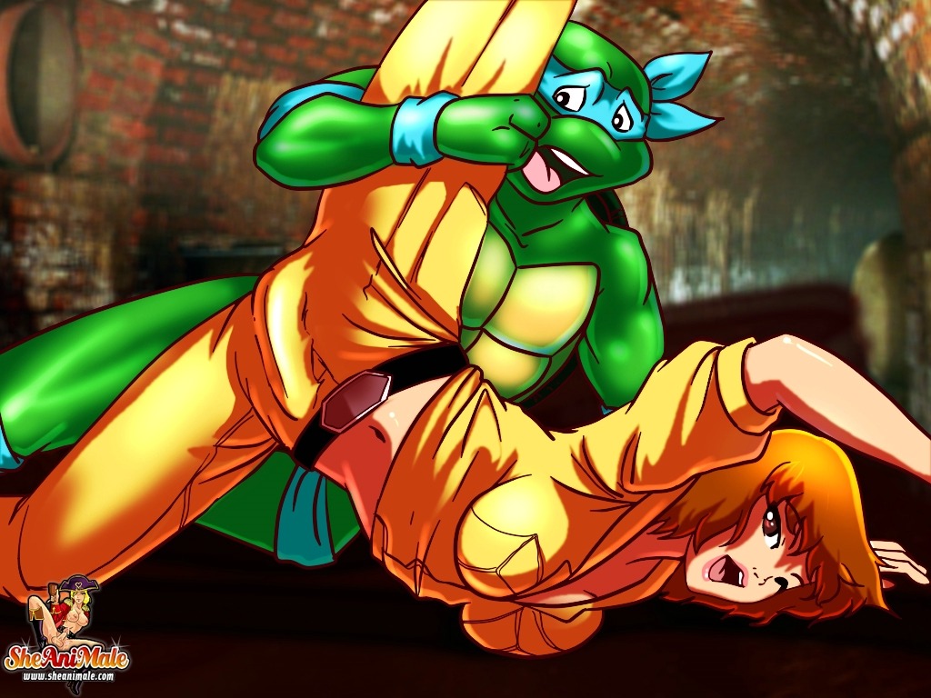 1boy 1futa april_o'neil april_o'neil_(tmnt_1987) futa_on_male futanari human intersex leonardo male rule34 sheanimale teenage_mutant_ninja_turtles tmnt_1987