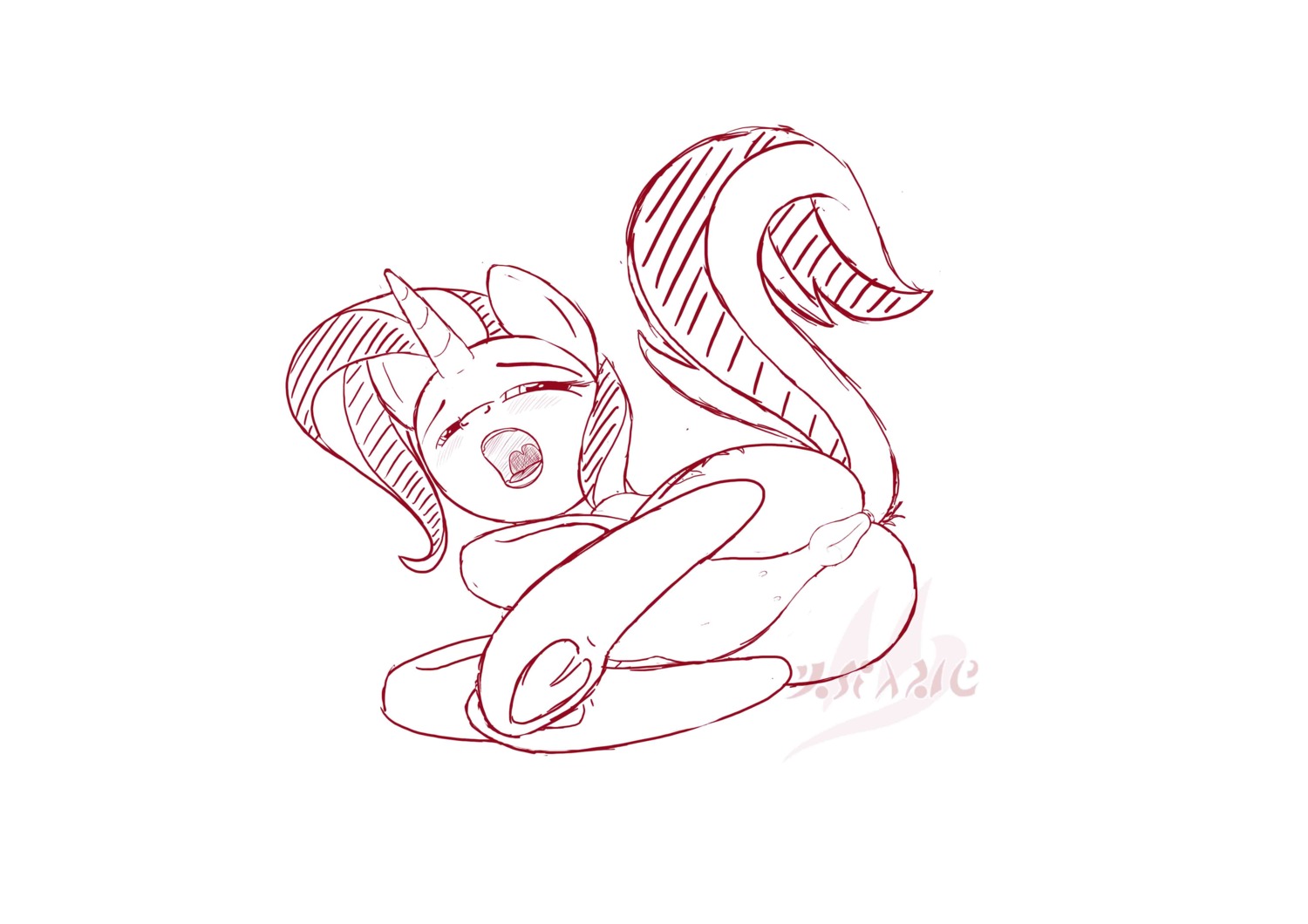 2014 absurd_res anus belly blush butt cutie_mark drake_drachenlicht e621 equid equine female feral friendship_is_magic genitals hasbro hi_res horn mammal my_little_pony mythological_creature mythological_equine mythology nipples open_mouth simple_background solo teats trixie_(mlp) unicorn vulva wet white_background