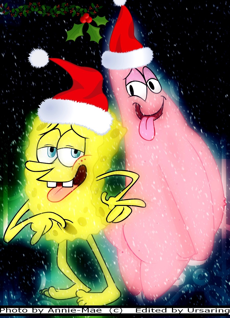 2boys annie-mae anthro aplysina_fistularis blue_eyes christmas duo echinoderm full_body furry furry_male furry_only gay hat looking_at_another male male_only marine mistletoe multiple_males nickelodeon nude nude_anthro nude_male open_mouth patrick_star pink_body rule34 sea_sponge smooth_skin spongebob_squarepants spongebob_squarepants_(character) starfish tagme what yaoi yellow_body