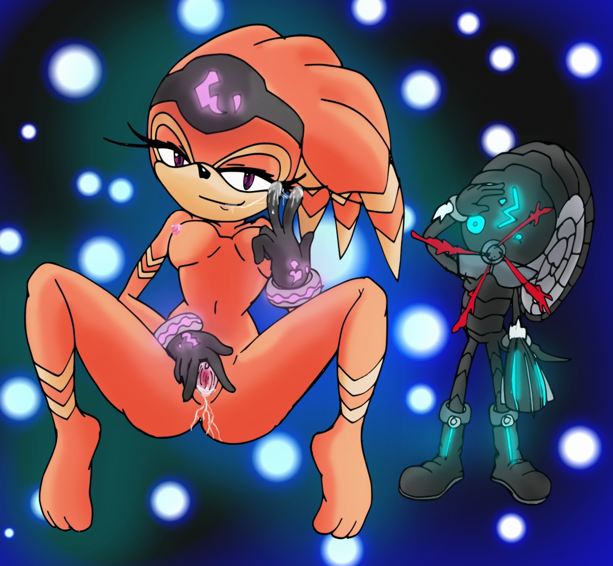 armor bleeding blood breasts echidna female gloves nipples nude pussy pussy_juice raianonzika rule34 shade_the_echidna sitting sonic_(series) sonic_chronicles:_the_dark_brotherhood tagme