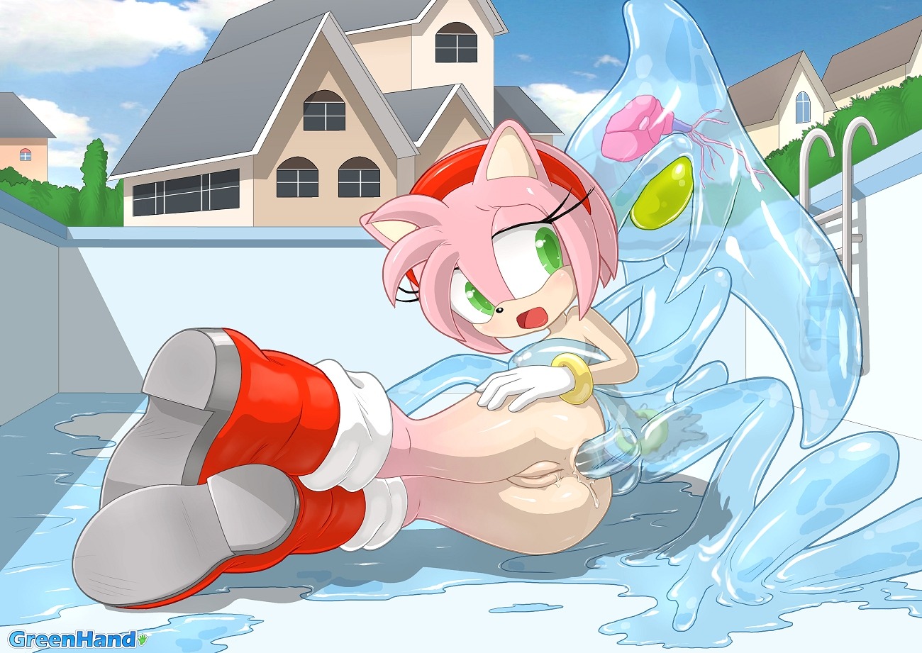 accessory amy_rose anal anal_penetration anthro anus balls boots breasts butt chao_(sonic) chaos_(sonic) clothing duo e621 erection eulipotyphlan female female_penetrated footwear genitals gloves green_eyes greenhand hair hair_accessory hairband handwear hedgehog male male/female male_penetrating male_penetrating_female mammal nipples nude open_mouth penetration penis pink_body pink_hair sega sex shoes sonic_adventure sonic_the_hedgehog_(series) swimming_pool translucent translucent_penetration translucent_penis vulva water