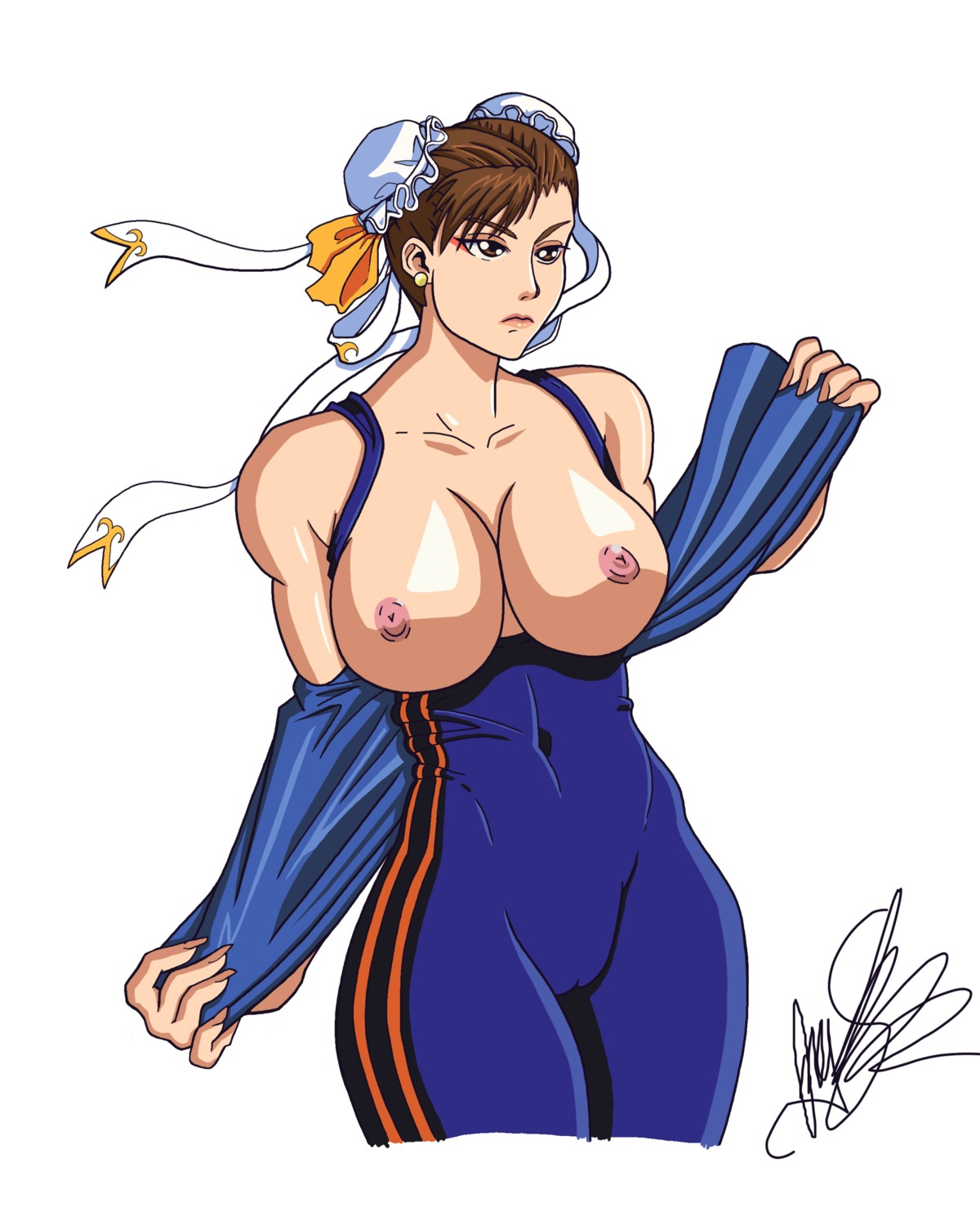 bodysuit capcom chun-li female jumpsuit murdershow72 rule34 straight_hair street_fighter street_fighter_alpha street_fighter_alpha_2 street_fighter_alpha_3 tagme