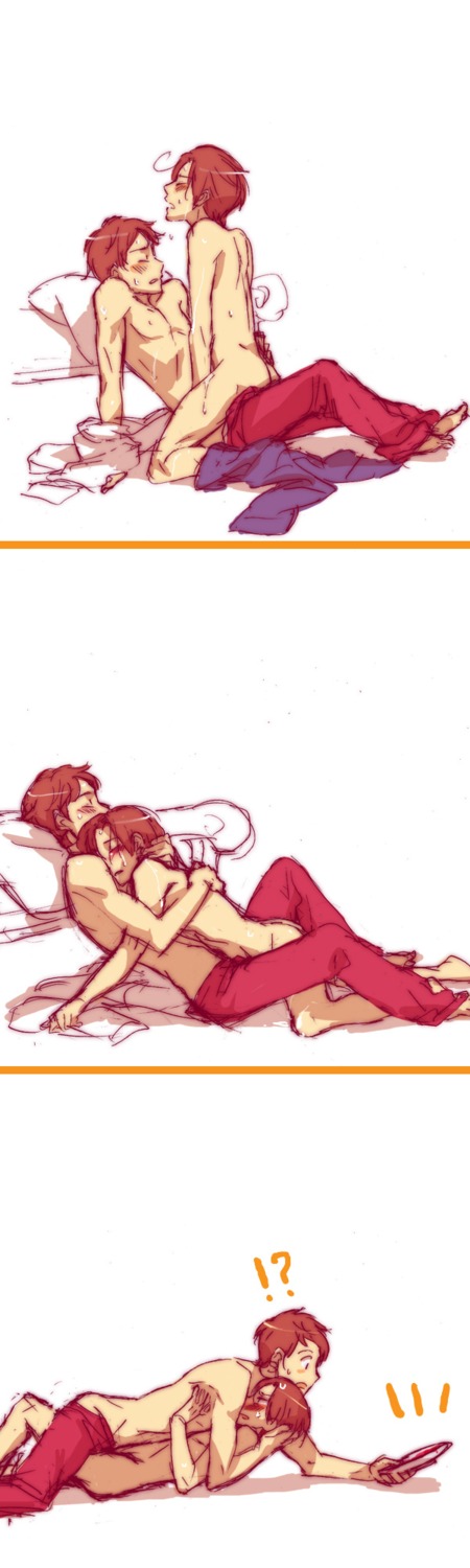 after_sex anal anal_penetration antonio_fernandez_carriedo axis_powers_hetalia cowgirl_position cum female gay hug lovino_vargas male nude pants romano_(hetalia) rule34 sex spain_(hetalia) spread_legs sweat yaoi
