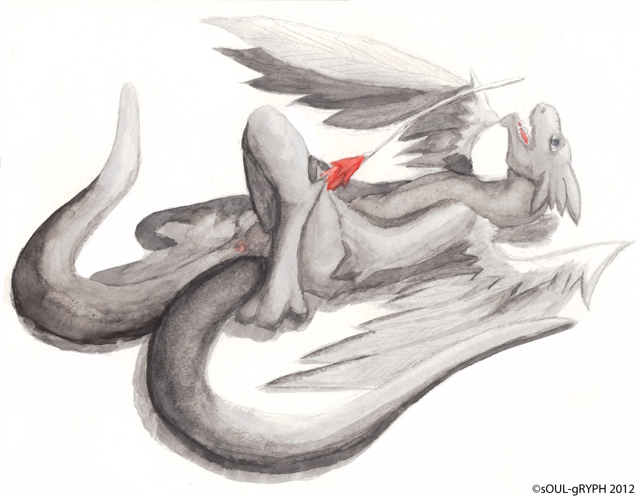 2_tails bodily_fluids cum cumshot dragon e621 ejaculation erection feathered_dragon feathered_scalie feathered_wings feathers feral genital_fluids genitals male multi_tail mythological_creature mythological_scalie mythology orgasm painting_(artwork) penis scalie solo soulgryph tail traditional_media_(artwork) traditional_painting_(artwork) traditional_watercolor_(artwork) watercolor_(artwork) wings zarayne