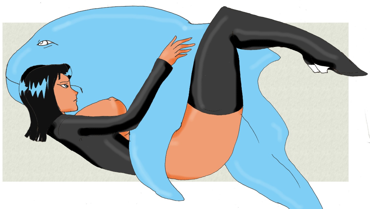 dolphin female human male marine missionary missionary_position nico_robin one_piece pre-timeskip rule34 straight zoophilia