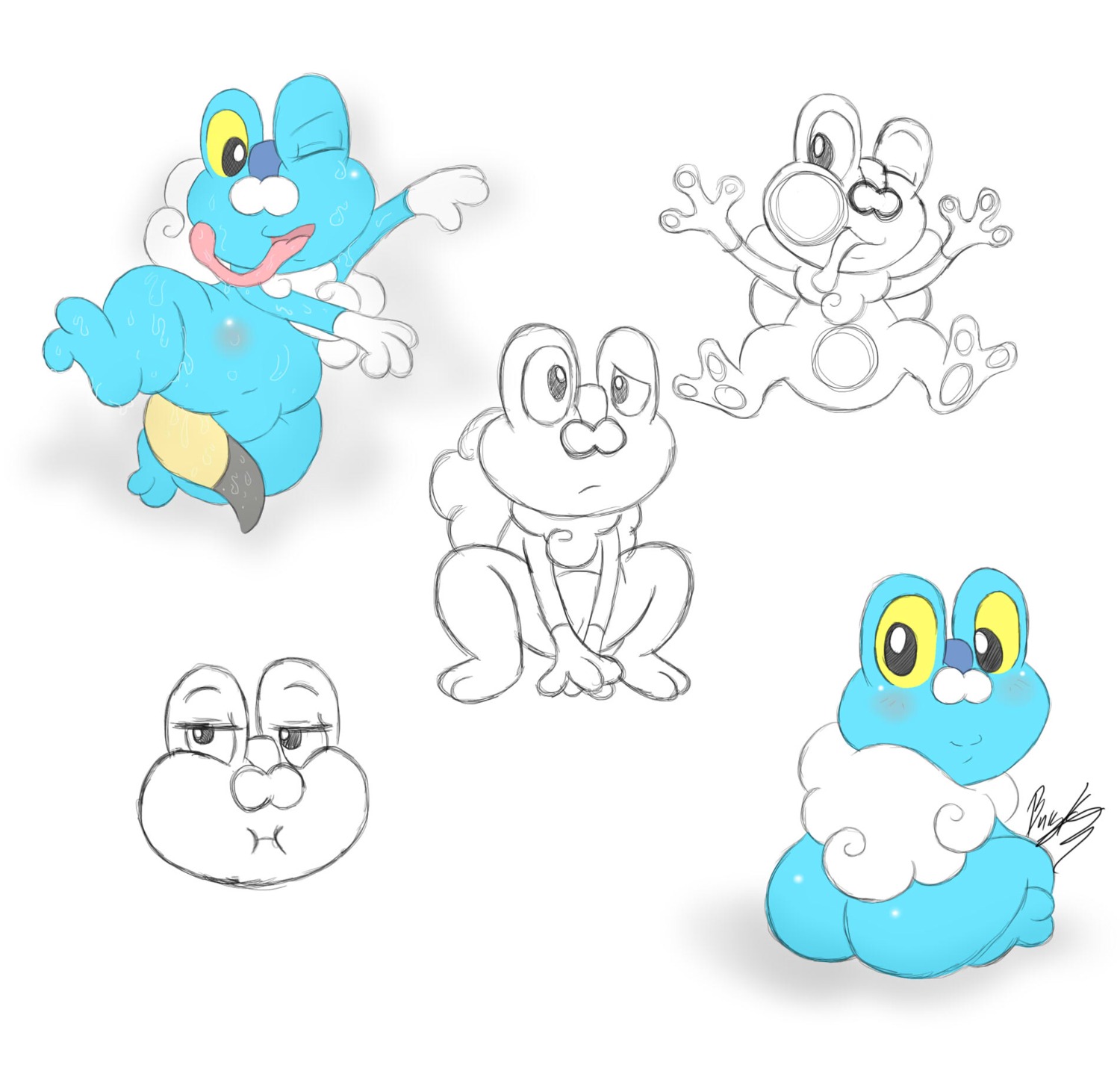 2013 2_toes 3_fingers amphibian barefoot black_body black_eyes black_penis black_skin blush butt e621 erection feet feral fingers froakie generation_6_pokemon genitals glistening happy helioptile hi_res lizard looking_at_viewer looking_back looking_down male monochrome multiple_poses nintendo nude one_eye_closed open_mouth penis pokemon pokemon_(species) pose presenting presenting_hindquarters raised_arm raised_leg reptile scalie simple_background sitting smile solo spread_legs spreading toes tongue tongue_out unknown_artist white_background yellow_body yellow_eyes yellow_penis yellow_skin