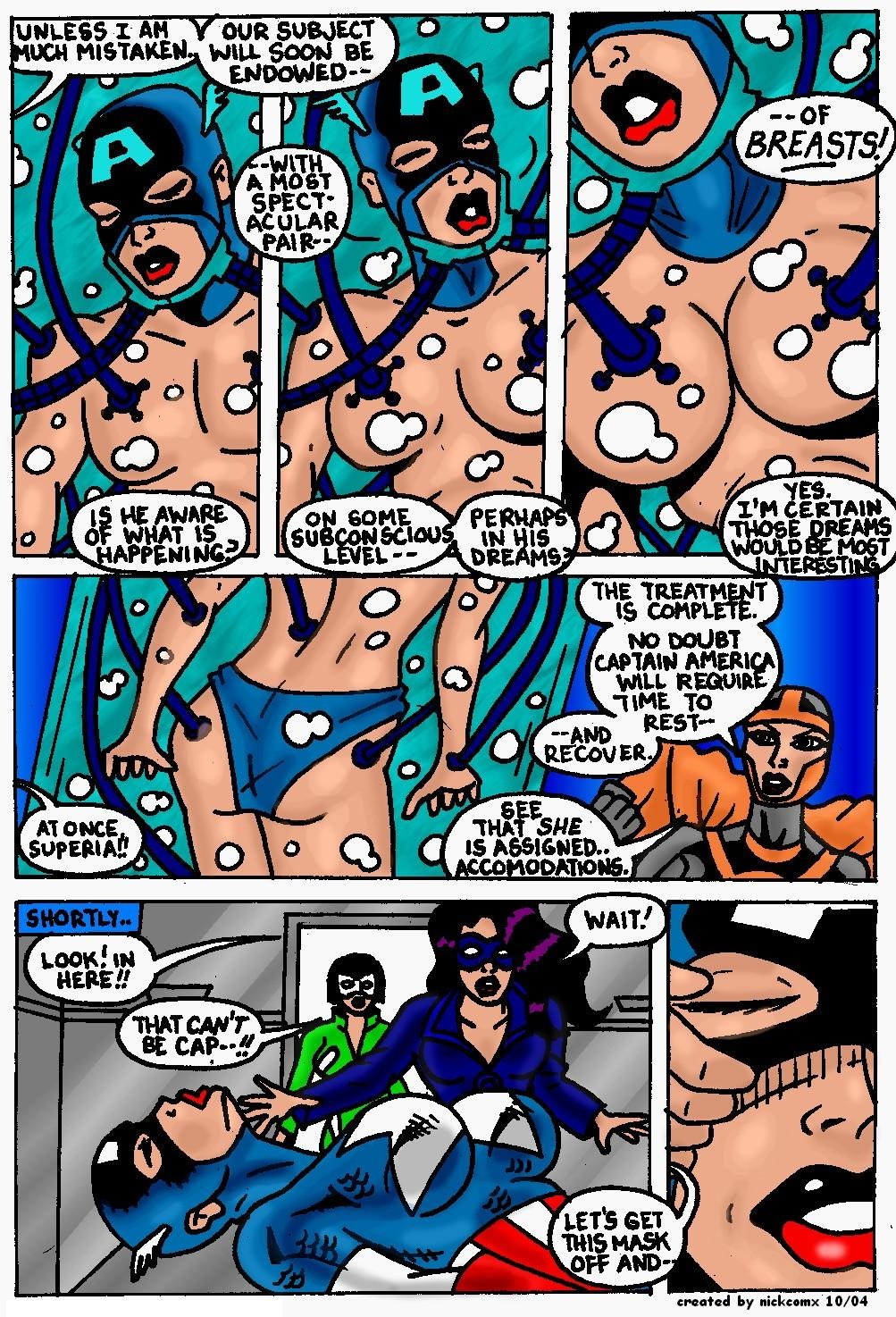 2004 black_hair breast_expansion breasts captain_america comic dialog english female genderswap_(mtf) marvel marvel_comics mask nickcomx rule34 rule_63 straight_hair superia tagme topless underwear