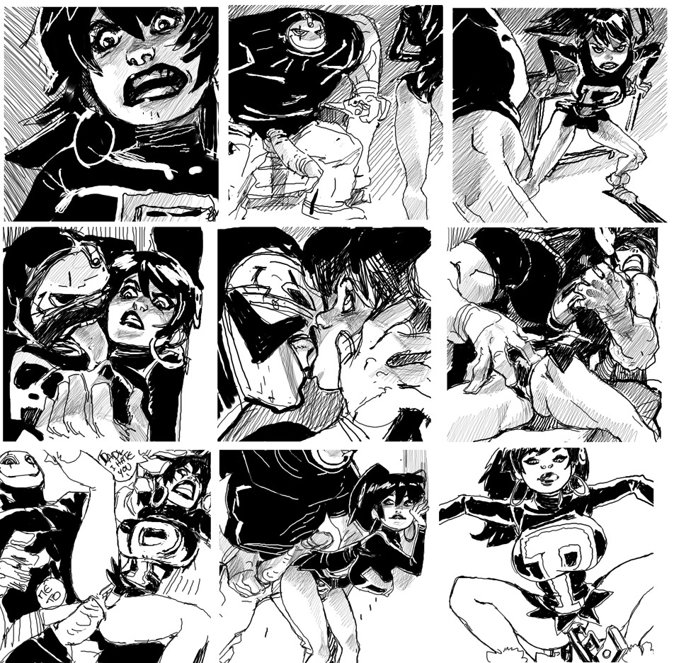 1boy 1girls anal body_bags clownface earrings faceless_male father_and_daughter female hoop_earrings incest jjfrenchie latina male monochrome panda_delgado rule34 tagme